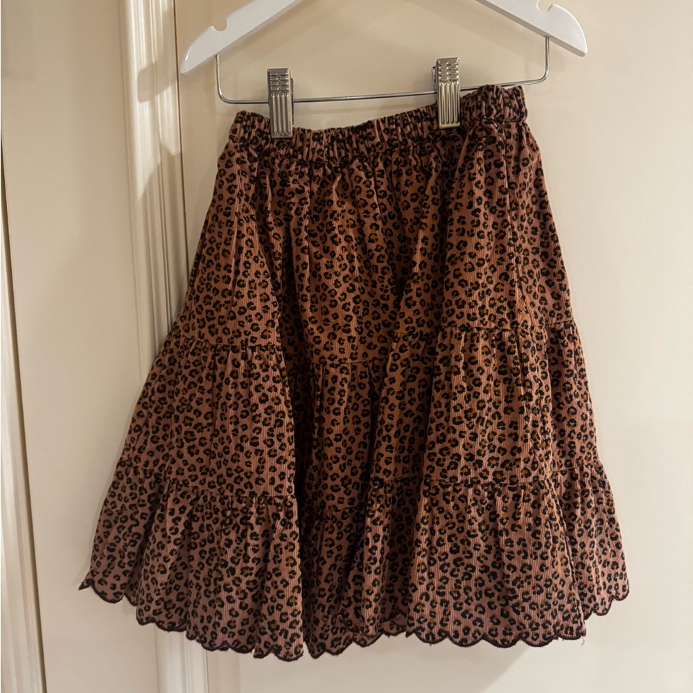 Emile & Ida leopard skirt